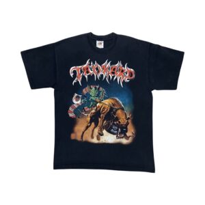 Tankard Bull Print Black T-Shirt